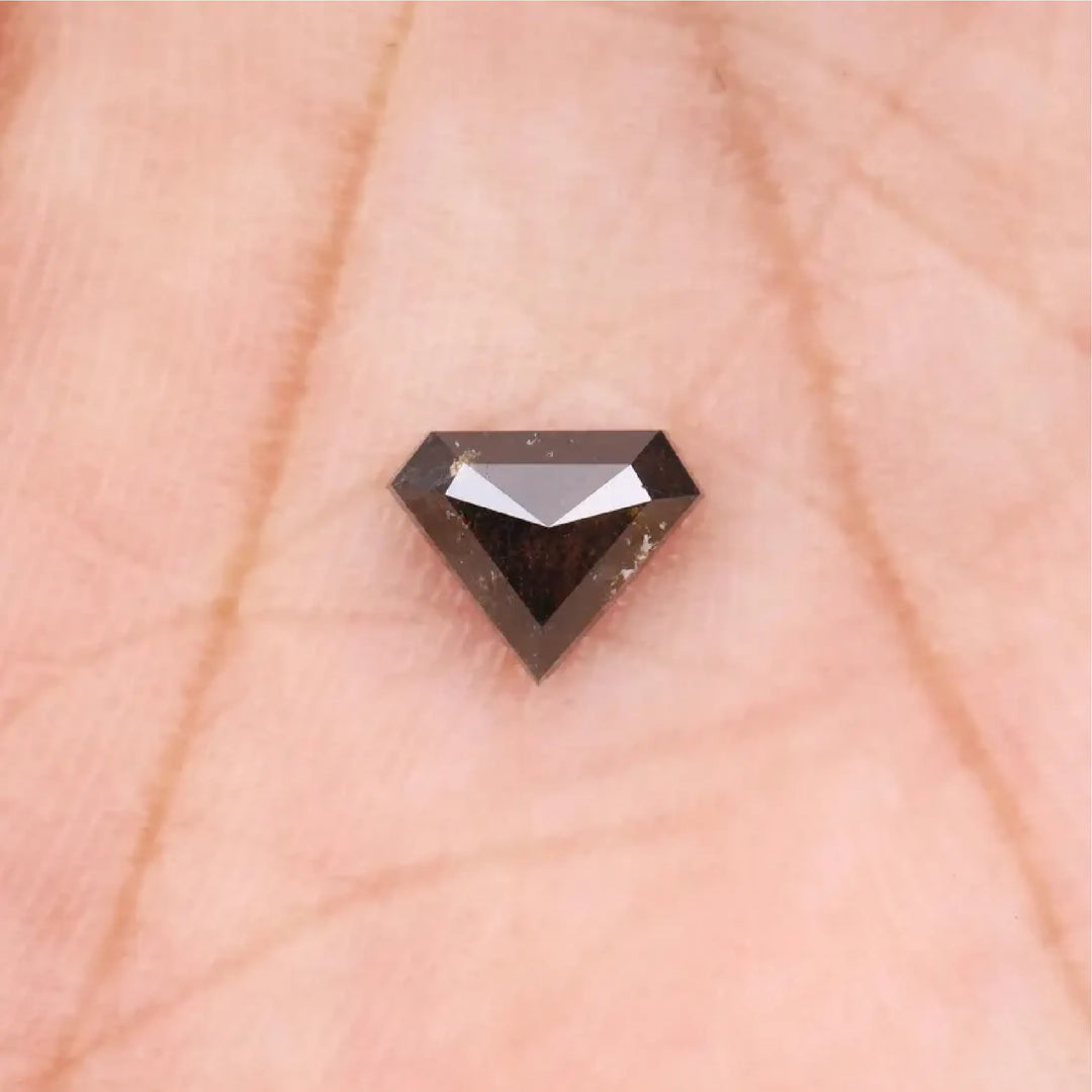 1.73 CT Salt And Pepper Pentagon Cut Diamond