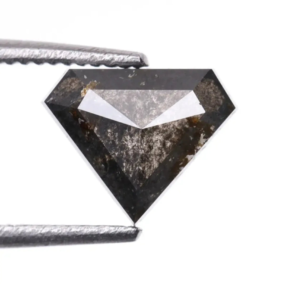 1.73 CT Salt And Pepper Pentagon Cut Diamond