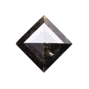 1.74 CT Kite Cut Salt And Pepper Natural Diamond - Minimal Carbon