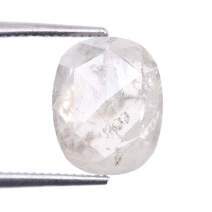 1.75 CT Oval Cut Salt and Pepper Earth Mined Diamond