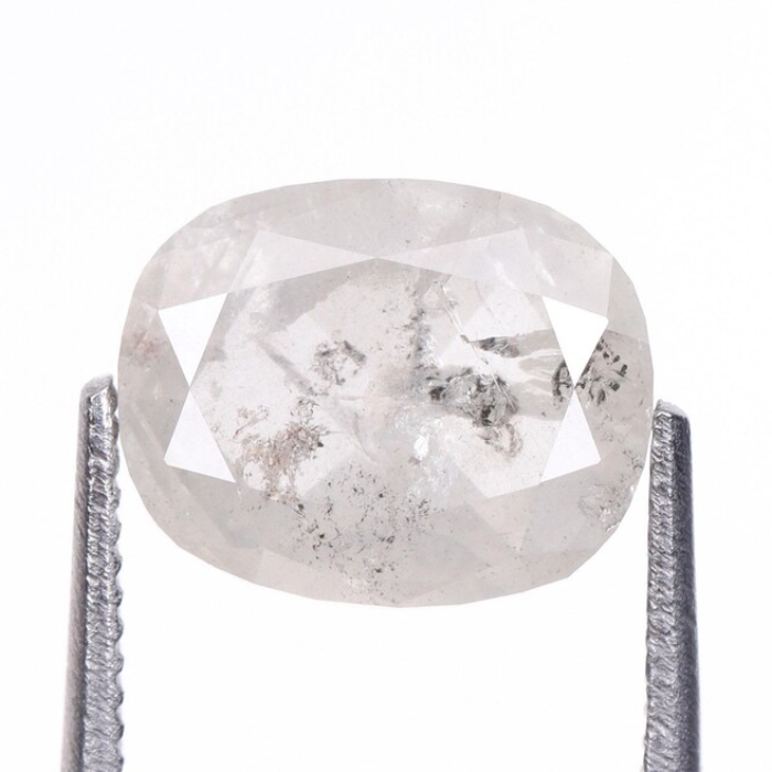 1.75 CT Oval Cut Salt and Pepper Earth Mined Diamond