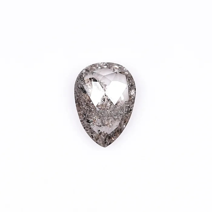 1.75 CT Pear Shape Natural Salt & Pepper Loose Diamond