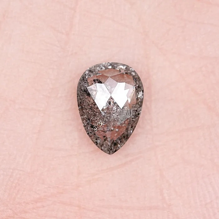 1.75 CT Pear Shape Natural Salt & Pepper Loose Diamond