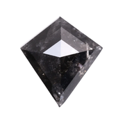1.76 CT Natural Kite Cut Salt and Pepper Diamond - Minimal Carbon