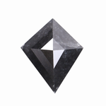 1.85 CT Natural Black Full Cut Kite Cut Diamond - Minimal Carbon
