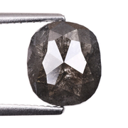 1.86 CT Salt And Pepper Oval Cut Diamond