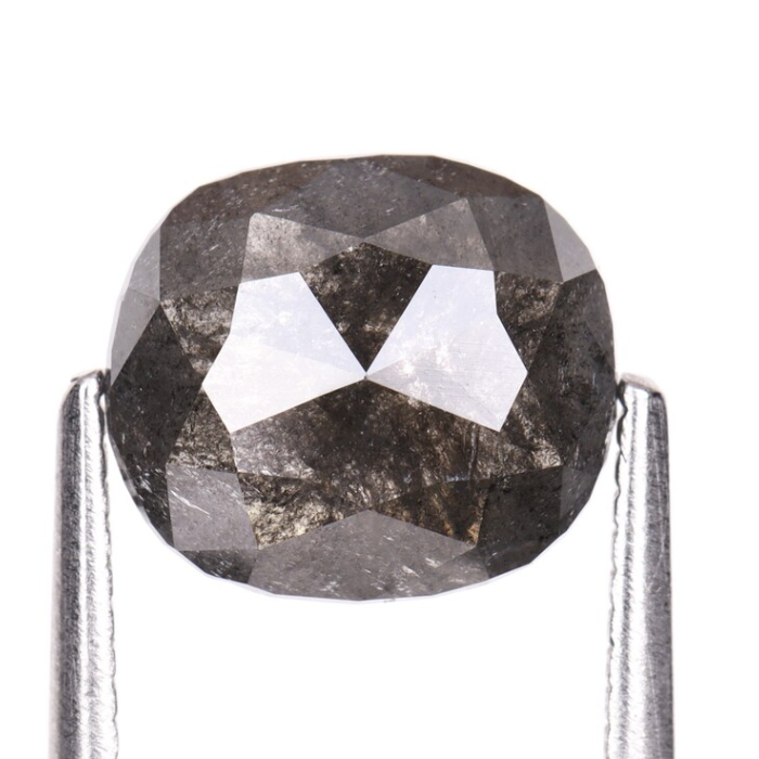 1.86 CT Salt And Pepper Oval Cut Diamond