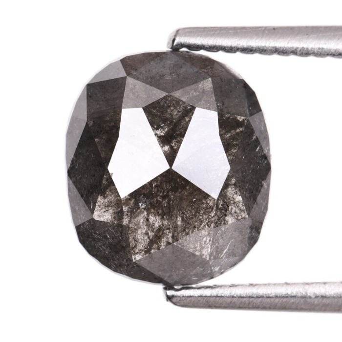 1.86 CT Salt And Pepper Oval Cut Diamond