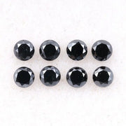 1.90 MM Round Brilliant Cut Black Natural Loose Diamond - Minimal Carbon