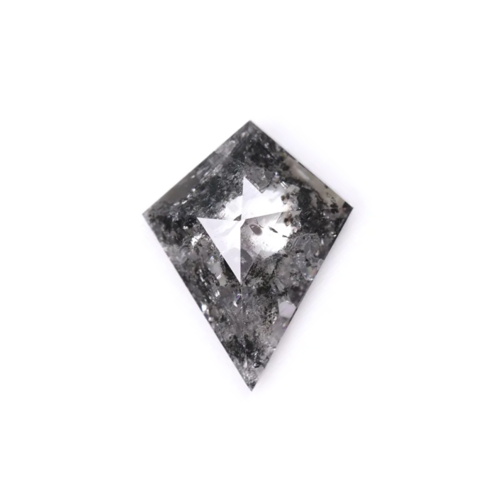 1.97 CT Salt and Pepper Kite Cut Natural Diamond - Minimal Carbon