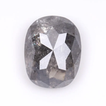 1.98 CT Oval Cut Salt and Pepper Earth Mined Diamond - Minimal Carbon