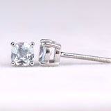 Natural Sapphire Round Stud Earrings