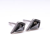 Kite Stud Earring Pair - Minimal Carbon
