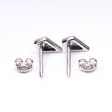 Kite Stud Earring Pair - Minimal Carbon