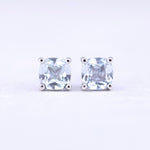 Light Blue Sapphire stud earrings