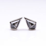 Kite Stud Earring Pair - Minimal Carbon