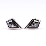 Kite Stud Earring Pair - Minimal Carbon