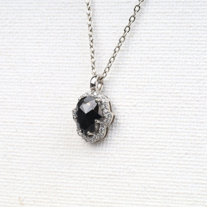 Natural Black Diamond Pendant Gift