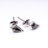 Kite Stud Earring Pair - Minimal Carbon