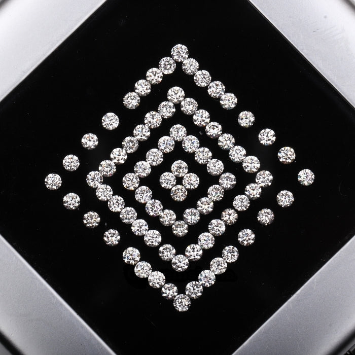 1.8 MM White Round Brilliant Cut Diamond Natural Loose Diamond For Earrings