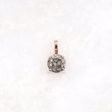 Solitaire Necklace Pendant - Minimal Carbon