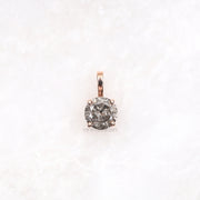 Solitaire Necklace Pendant - Minimal Carbon