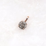 Solitaire Necklace Pendant - Minimal Carbon