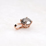 Solitaire Necklace Pendant - Minimal Carbon
