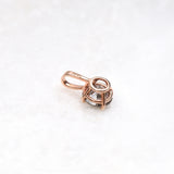 Solitaire Necklace Pendant - Minimal Carbon