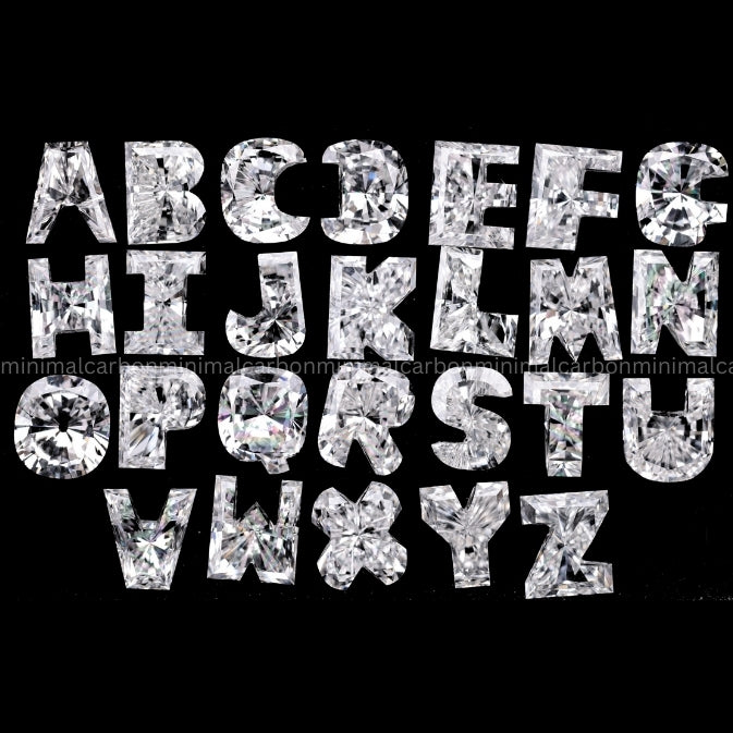 Alphabets Shaped Lab Grown Diamond