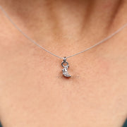 Crescent Moon Pendant - Minimal Carbon