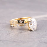 Oval Cut Lab Diamond Anniversary Ring