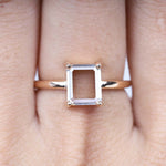 Load image into Gallery viewer, Radiant diamond ring worn on hand, outdoor background
