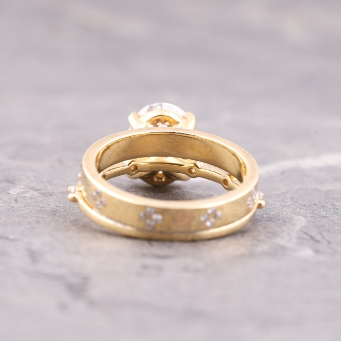 Oval Cut Lab Diamond Anniversary Ring