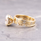 Oval Cut Lab Diamond Anniversary Ring