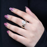 Oval Cut Lab Diamond Anniversary Ring