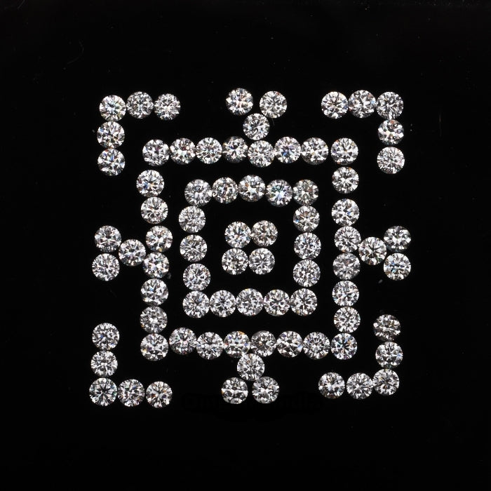 1.6 MM Natural White Round Brilliant Cut Diamond Natural Loose Diamond For Earring