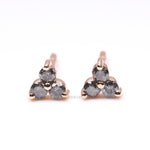 Load image into Gallery viewer, Trio Diamond Earring Stud Pair
