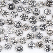 Salt and Pepper Brilliant Cut Melee Diamond - Minimal Carbon