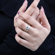  Solitaire Engagement Ring Set