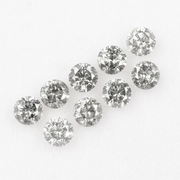 3.4 MM Salt And Pepper Round Brilliant Cut Diamond