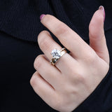 Oval Cut Lab Diamond Anniversary Ring
