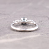 Three Stone Round Brilliant Cut Diamond Engagement Ring