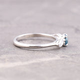 Three Stone Round Brilliant Cut Diamond Engagement Ring