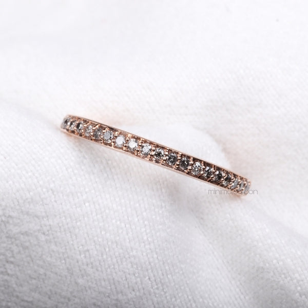 Eternity Ring Band - Minimal Carbon