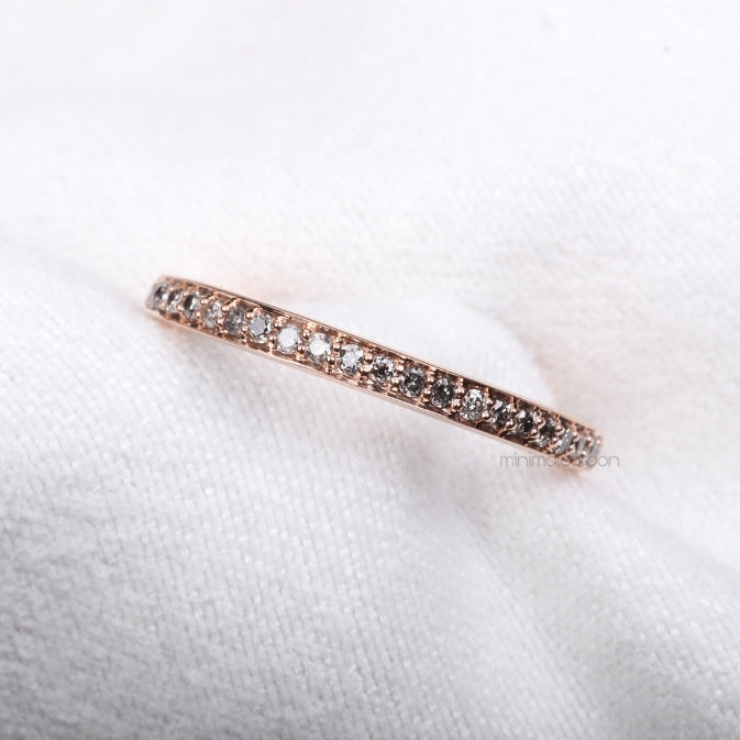 Eternity Ring Band - Minimal Carbon