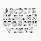 Alphabets Shaped Salt And Pepper Diamond