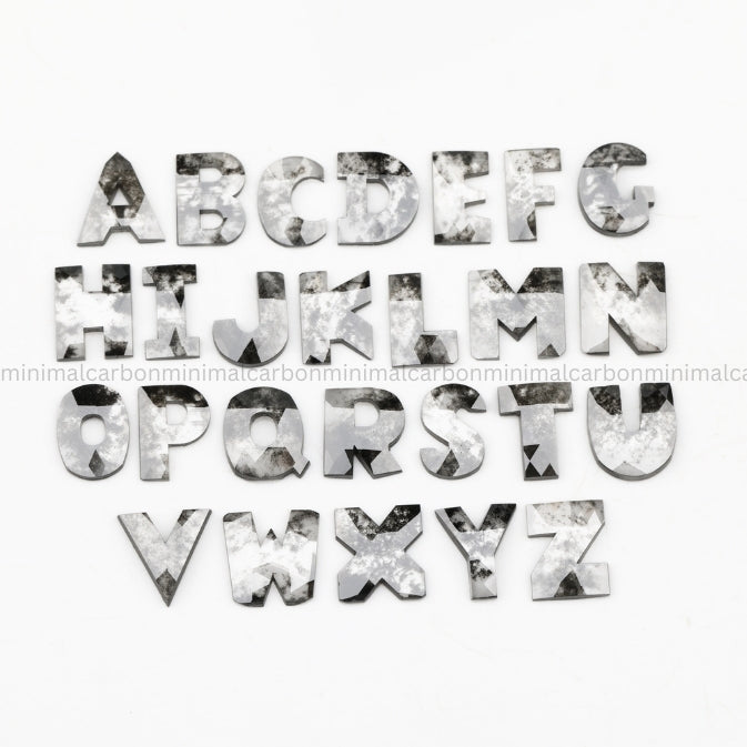 Alphabets Shaped Salt And Pepper Diamond