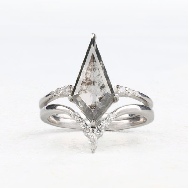 Kite Salt And Pepper Diamond Ring