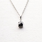 Sterling Silver Black Turtle Pendant 